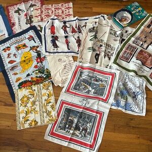 Colorful Vintage Tea Towels Collection